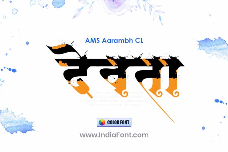 AMS Aarambh CL color font preview
