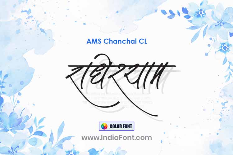 AMS Chanchal color font preview