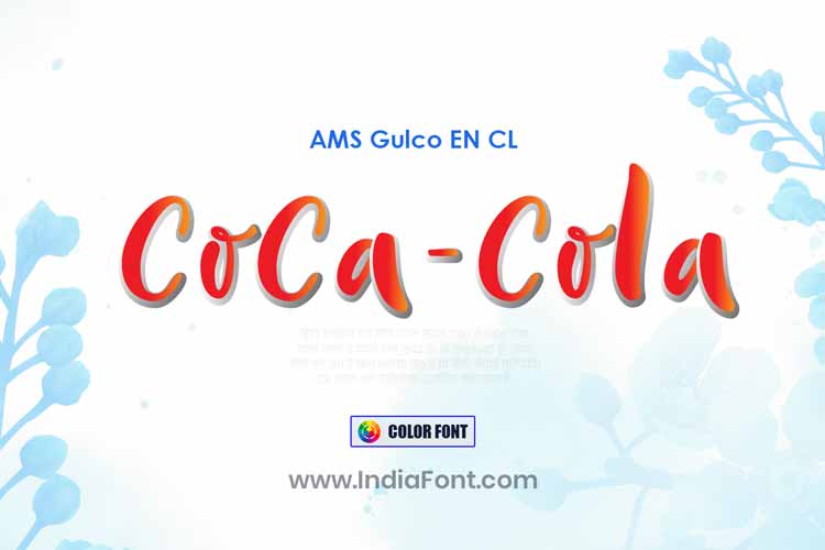 AMS Gulco color font preview