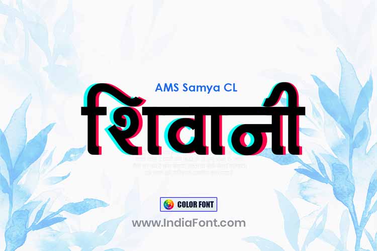 AMS Samya CL color font preview