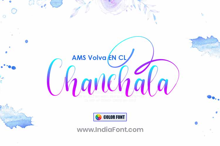 AMS Volva EN CL color font preview
