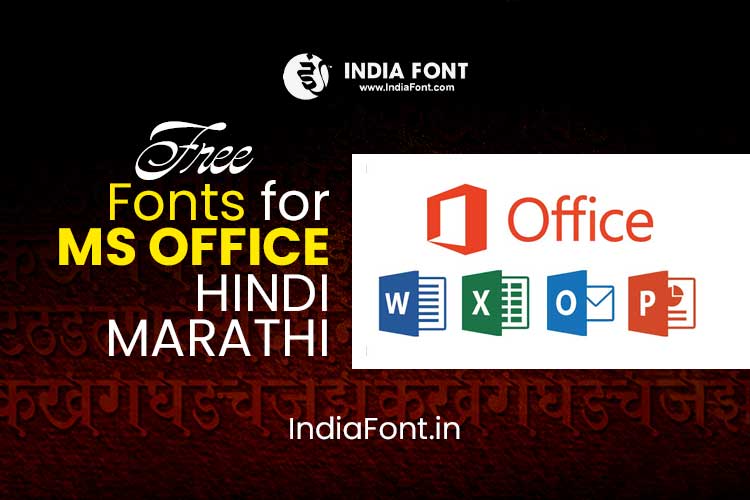 Best Hindi fonts for Microsoft Office applications including Word, Excel, PowerPoint, and Outlook