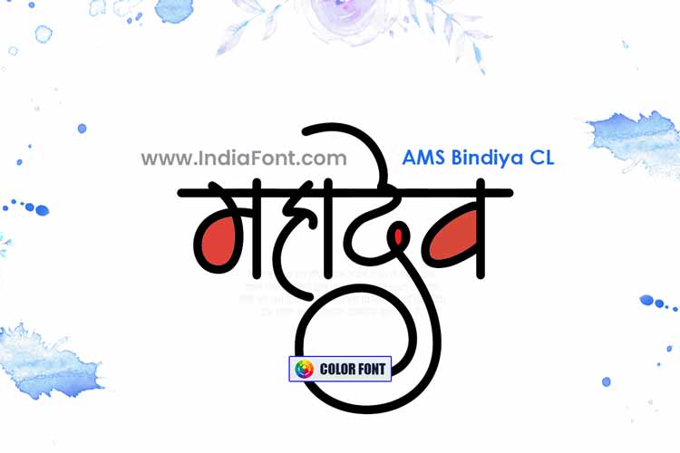 AMS Bindiya Color Font