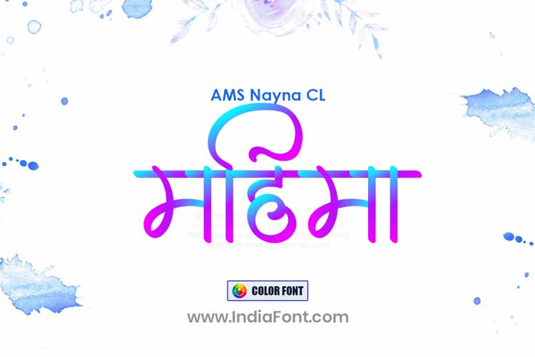 AMS Nayna Color Font Free Download