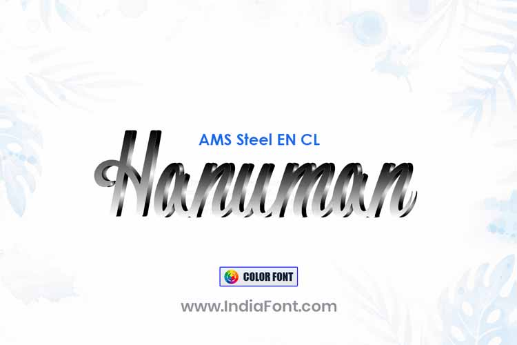AMS Steel English Color Font