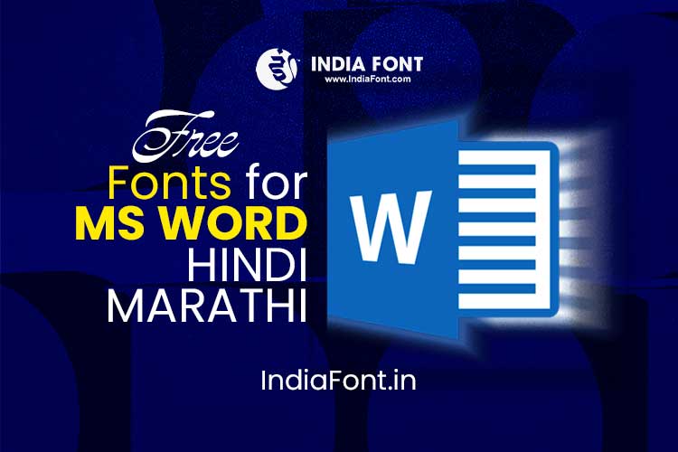 Hindi fonts for MS word