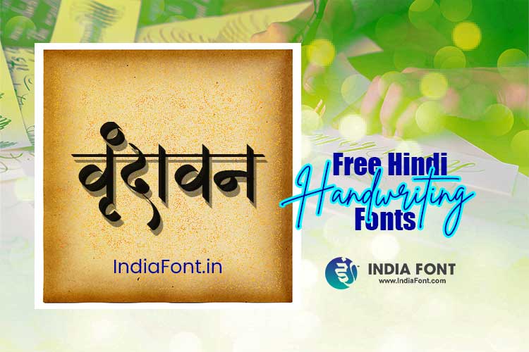 Hindi handwriting fonts