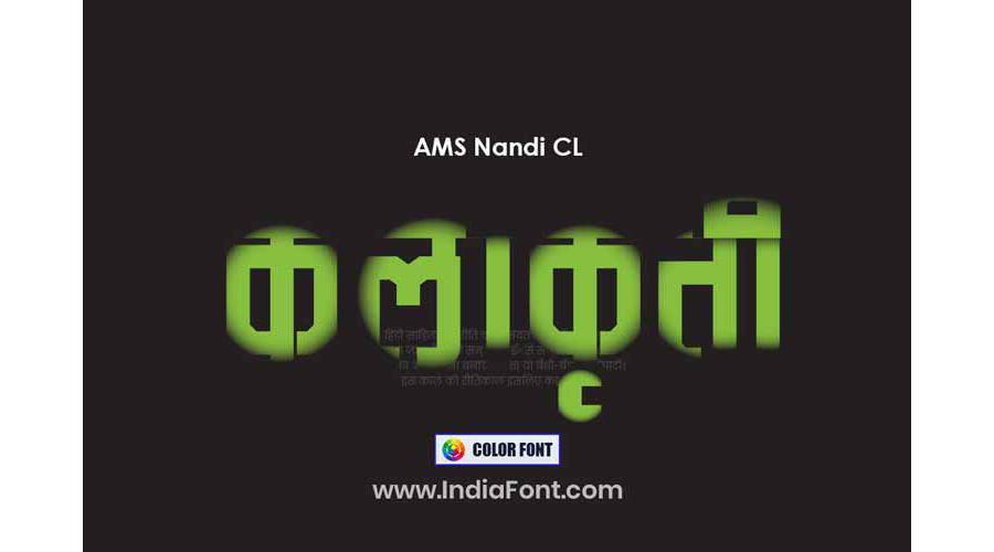 AMS Nandi Color Font
