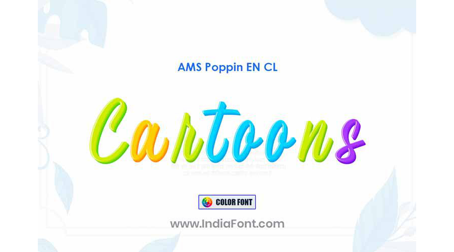 AMS Poppin English Color Font