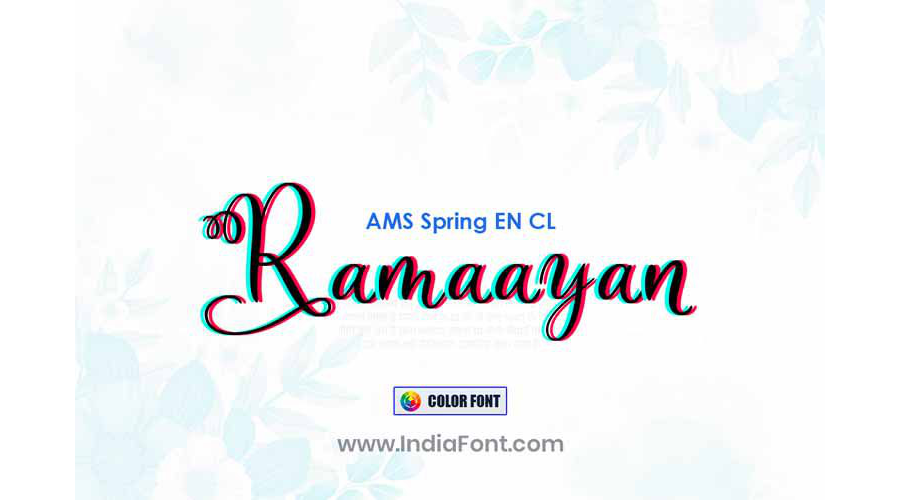 AMS Spring English Color Font
