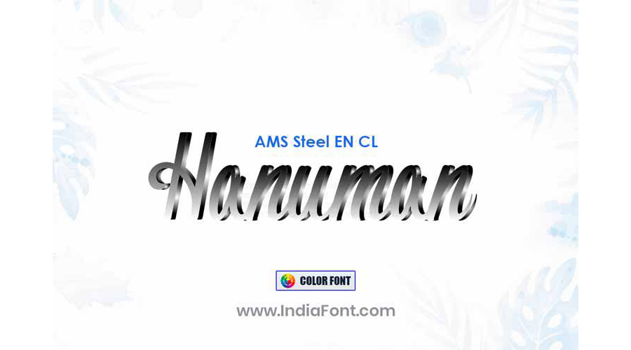 AMS Steel English Color Font